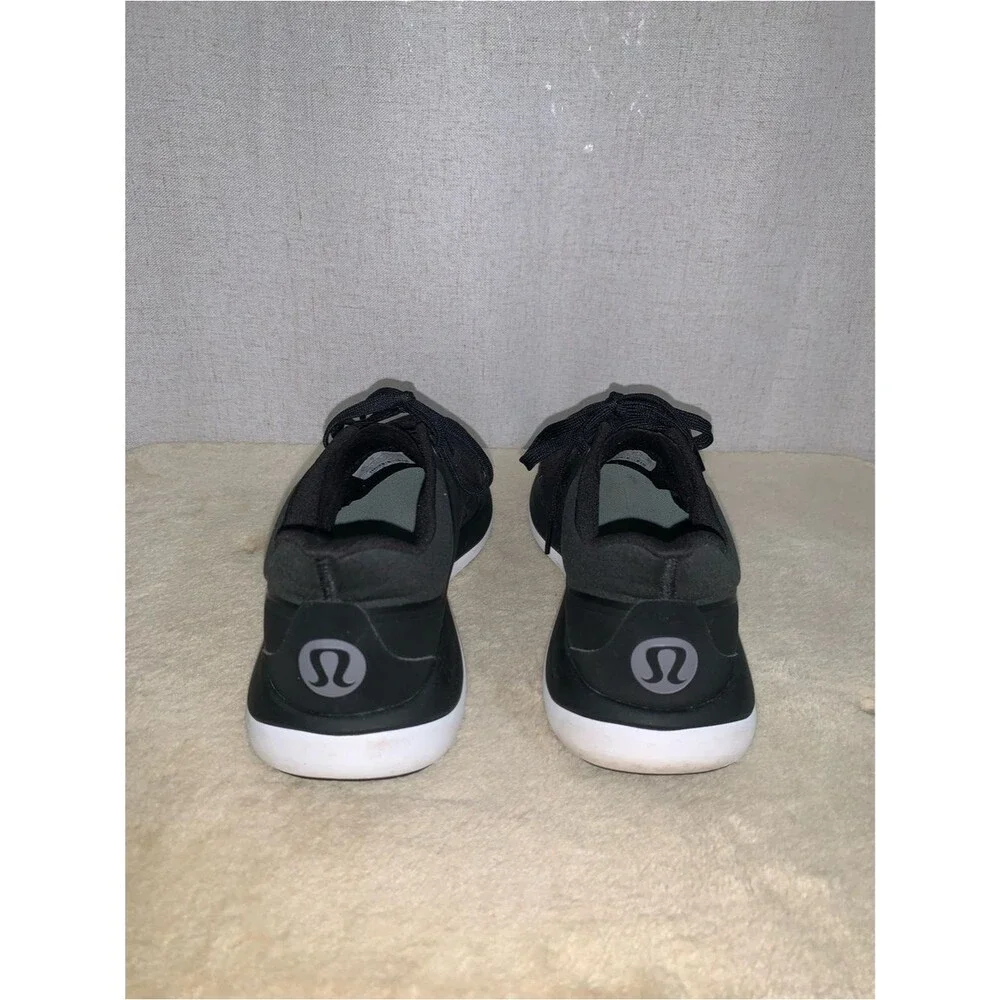 lululemon Chargefeel Low Black White Anchor Run Train Women's Sneakers 8.5